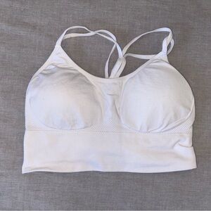 Women's White Strappy Bralette